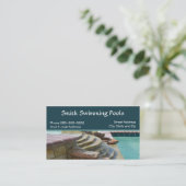 Carte de visite de piscine (Debout devant)