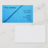 Carte de visite "de piscine" (Devant / Derrière)