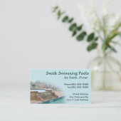 Carte de visite de piscine (Debout devant)