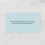 Carte de visite de piscine (Dos)