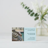 Carte de visite de piscine (Debout devant)