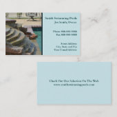 Carte de visite de piscine (Devant / Derrière)