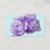 Carte de visite de pivoines minimalistes (Dos)