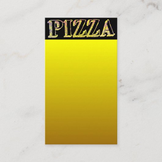 Carte de visite de pizza (Devant)