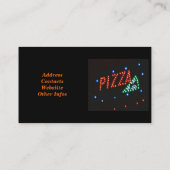 Carte de visite de pizza (Dos)