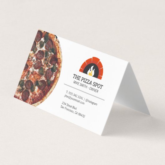 Carte de visite de Pizza Place Shop (Devant)