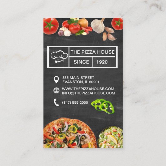 carte de visite de pizzeria (Devant)