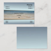 Carte de visite de plage (Devant / Derrière)