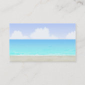 Carte de visite de plage (Dos)