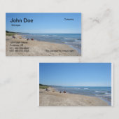 Carte de visite de plage (Devant / Derrière)
