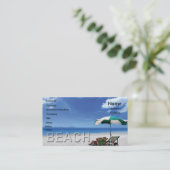 Carte de visite de plage (Debout devant)