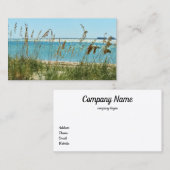 Carte de visite de plage calme (Devant / Derrière)