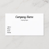 Carte de visite de plage calme (Dos)