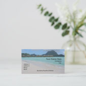 Carte de visite de plage de Bora Bora (Debout devant)