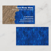 Carte de visite de plage de collage (Devant / Derrière)