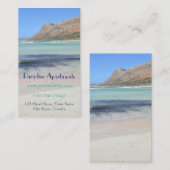 Carte de visite de plage de paradis (Devant / Derrière)