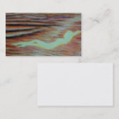 Carte de visite de plage de vague de clair de lune (Devant / Derrière)