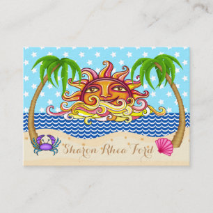 Carte de visite de plage - JE L'AIME! SRF