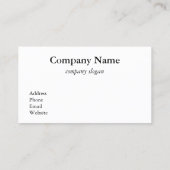 Carte de visite de plage tropical (Dos)