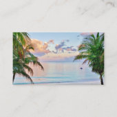 Carte de visite de plage tropical (Devant)