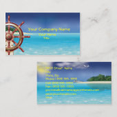 Carte de visite de plaisance marin de carte de (Devant / Derrière)