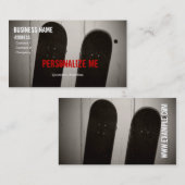 Carte de visite de planche à roulettes (Devant / Derrière)