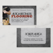 CARTE DE VISITE DE PLANCHER (Devant / Derrière)