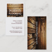 Carte de visite de plancher (Devant / Derrière)