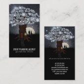 Carte de visite de Planer d'événement d'arbre de (Devant / Derrière)