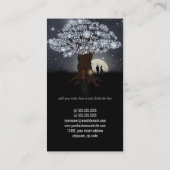 Carte de visite de Planer d'événement d'arbre de (Dos)
