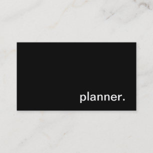 Carte de visite de planificateur