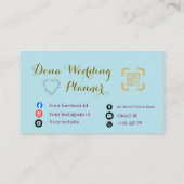 Carte de visite de planificateur de mariage (Dos)