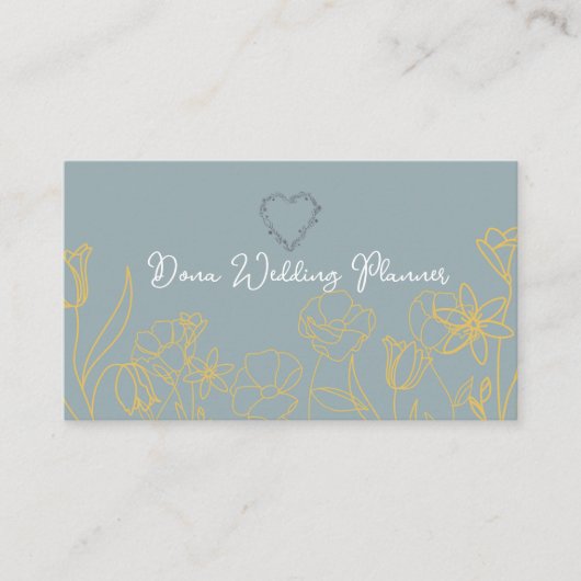 Carte de visite de planificateur de mariage (Devant)