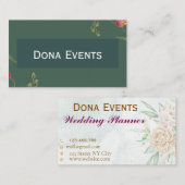 Carte de visite de planificateur de mariage  (Devant / Derrière)