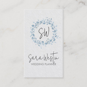 Carte de visite de planificateur de mariage à mono