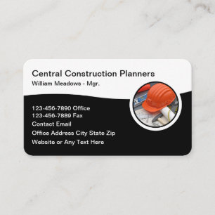 Carte de visite de planification architecturale de