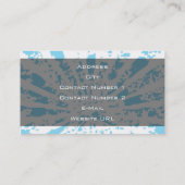 Carte de visite de planification de parti (Dos)