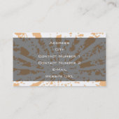 Carte de visite de planification de parti (Dos)