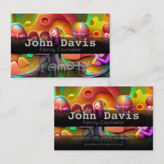 Carte de visite de planification de parti (Devant / Derrière)