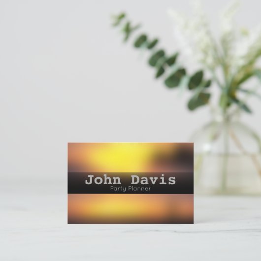 Carte de visite de planification de parti (Debout devant)