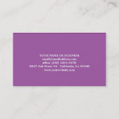 Carte de visite de planification de partie de (Dos)