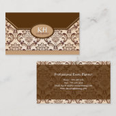 Carte de visite de planification d'événement (Devant / Derrière)