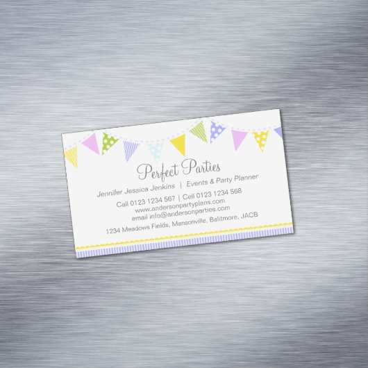 Carte de visite de planification d'événement de (In Situ)