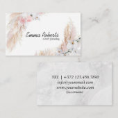 Carte de visite de planification d'événements (Devant / Derrière)