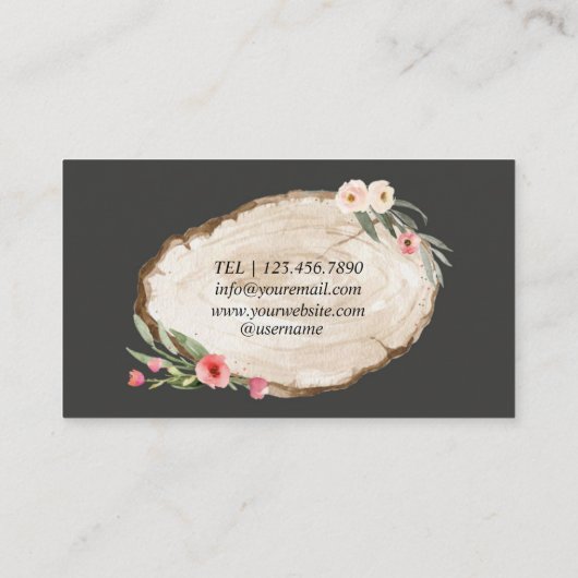 Carte de visite de planification d'événements de t (Dos)