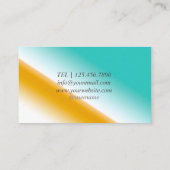 Carte de visite de planification d'événements Mont (Dos)