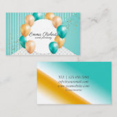 Carte de visite de planification d'événements Mont (Devant / Derrière)