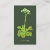 Carte de visite de plantes carnivores (Dos)