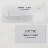 Carte de visite de plate-forme de forage et de (Devant / Derrière)