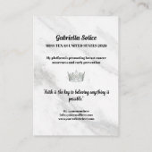 Carte de visite de plateforme de spectacle de glac (Dos)